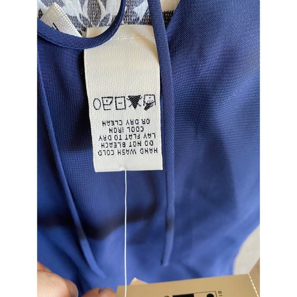 NWT Max Studio M dress navy blue size medium M Med sleeveless Mermaid Scales New - Picture 12 of 14